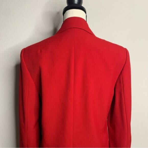 Zara Dark Red Single Breasted Blazer - Picture 14 of 17